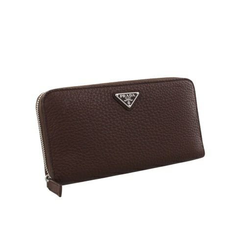 プラダ 長財布 メンズ トライアングルロゴ ブラウン PRADA 2ML317 2E54