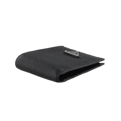 プラダ 二つ折り財布 メンズ トライアングルロゴ ブラック PRADA 2MO738 2E54 F0002 NERO