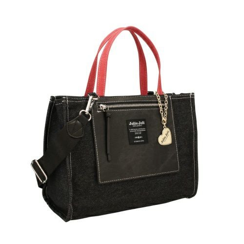 ジョリージョリ ハンドバッグ レディース ブラック Jolie Joli JJ-2025155-003 ブラックレッド