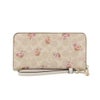 コーチ アウトレット 長財布 レディース シグネチャー フローラル プリント ロング ウォレット ベージュ COACH OUTLET CAR06 IMSAS