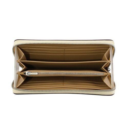 コーチ アウトレット 長財布 レディース ロング ジップ アラウンド ウォレット・シグネチャー キャンバス ベージュ COACH OUTLET CW778 SVMN0 SV/HAY