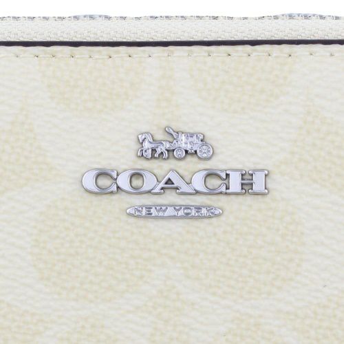 コーチ アウトレット 長財布 レディース ロング ジップ アラウンド ウォレット・シグネチャー キャンバス ベージュ COACH OUTLET CW778 SVMN0 SV/HAY