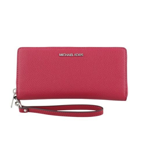 マイケルコース 長財布 レディース ジェット セット トラベル コンチネンタル ラウンド ジップ DK RASPBERRY MICHAEL KORS 35F7STVE7L DK RASPBERRY