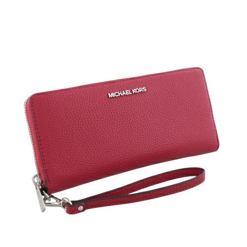 マイケルコース 長財布 レディース ジェット セット トラベル コンチネンタル ラウンド ジップ DK RASPBERRY MICHAEL KORS 35F7STVE7L DK RASPBERRY