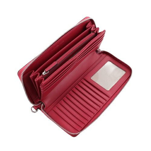 マイケルコース 長財布 レディース ジェット セット トラベル コンチネンタル ラウンド ジップ DK RASPBERRY MICHAEL KORS 35F7STVE7L DK RASPBERRY