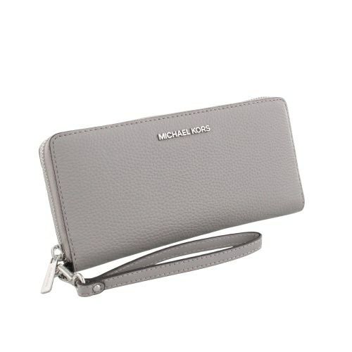 マイケルコース 長財布 レディース ジェット セット トラベル コンチネンタル ラウンド ジップ PEARL GREY MICHAEL KORS 35F7STVE7L PEARL GREY