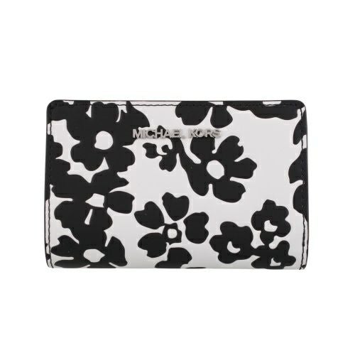 マイケルコース 二つ折り財布 レディース ジェット フローラル プリント ミディアム ビルフォールド BLACK MICHAEL KORS 35S5STVF6Y BLACK