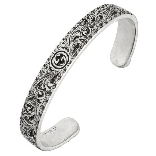 グッチ ブレスレット バングル メンズ シルバー GUCCI 433575 J8400