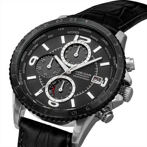 エンジェルクローバー Angel Clover 腕時計 メンズ MONDO SOLAR モンドソーラー NMOS44SBBK-BK