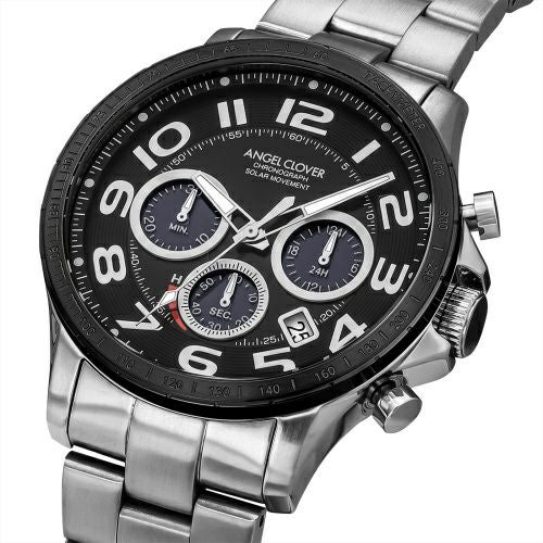 エンジェルクローバー Angel Clover 腕時計 メンズ TIME CRAFTT SOLAR タイムクラフトソーラー NTCS44SBBK