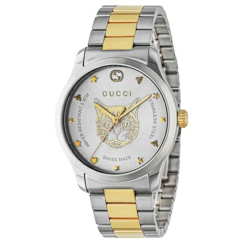 GUCCI時計 G-タイムレス〕ウォッチ（38 mm） ・グリーン/レッド/グリーン