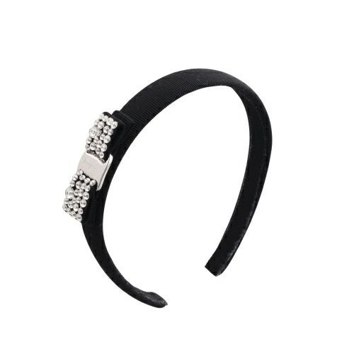 フェラガモ ヘアアクセサリー カチューシャ レディース ブラック Salvatore Ferragamo 347581 713034 NERO CRYSTAL PLD