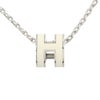 エルメス ネックレス レディース ポップH ミニ MINI POP H ホワイト HERMES H147992FP BLANC/SV