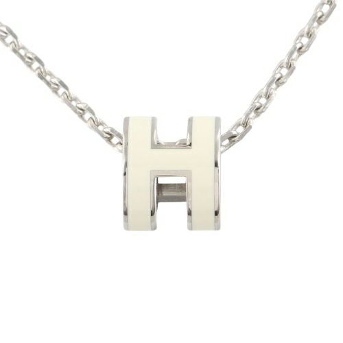 エルメス ネックレス レディース ポップH ミニ MINI POP H ホワイト HERMES H147992FP BLANC/SV