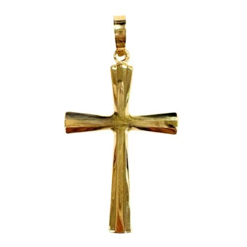 ペンダントトップ クロス K18YG