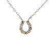 ネックレス 馬蹄 プラチナ ダイヤモンド 0.05ct