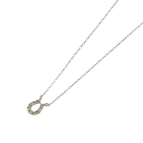 ネックレス 馬蹄 プラチナ ダイヤモンド 0.05ct