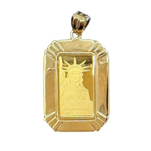 ペンダントトップ リバティ 1g K18/K24 コイン