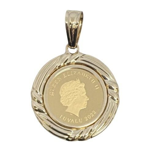 ペンダントトップ ホース 1/10oz K18/K24 コイン