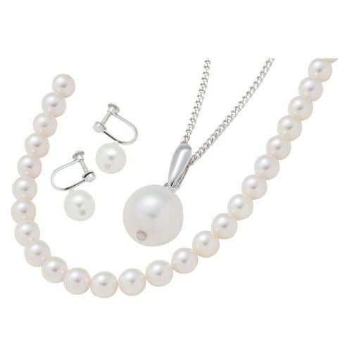 ネックレス アコヤパール ネックレス・イヤリングセット 8-8.5mm