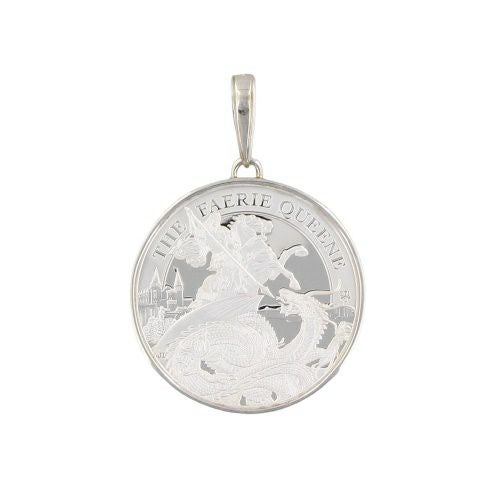 ペンダントトップ 1oz SVコイン St. George and the Dragon