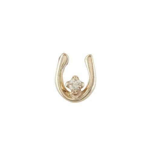 ピアス K10YG ダイヤモンド 0.02ct