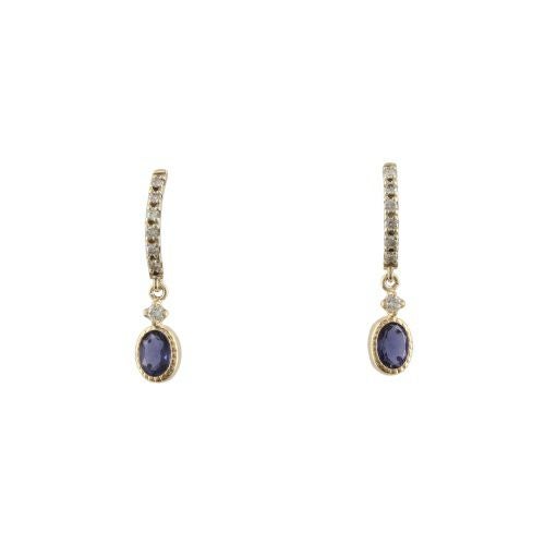 ピアス K10YG アイオライト