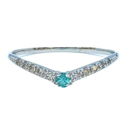 リング プラチナ パライバトルマリン 0.04ct 12号