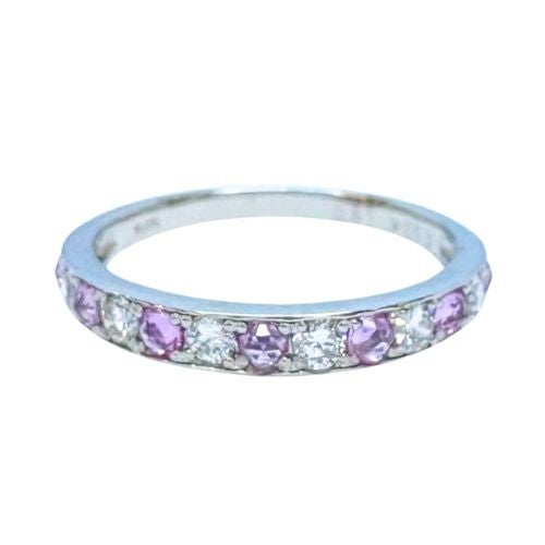 リング プラチナ パパラチアサファイア 0.30ct 12号