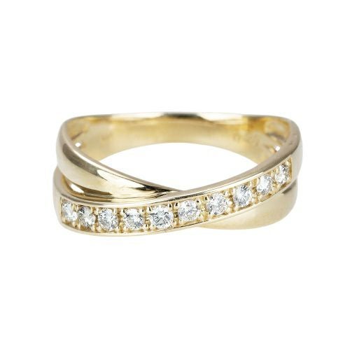 リング K18YG ダイヤモンド 0.30ct 11号