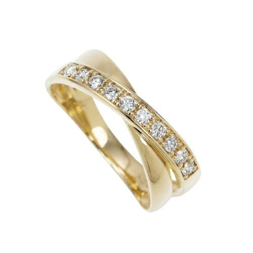 リング K18YG ダイヤモンド 0.30ct 11号