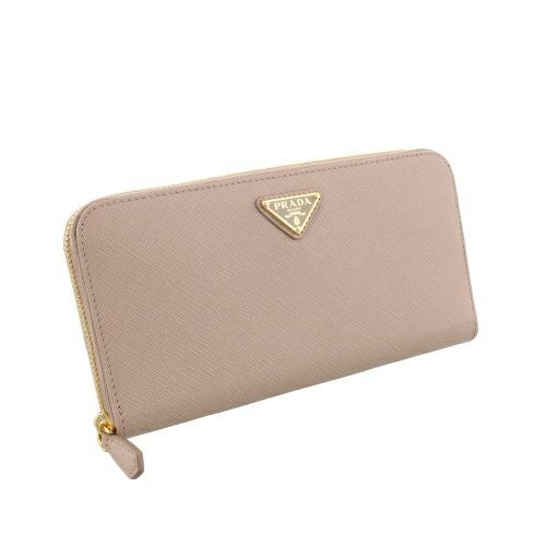 プラダ 長財布 レディース SAFFIANO TRIANGOLO ベージュ PRADA 1ML506