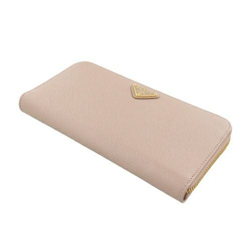 プラダ 長財布 レディース SAFFIANO TRIANGOLO ベージュ PRADA 1ML506