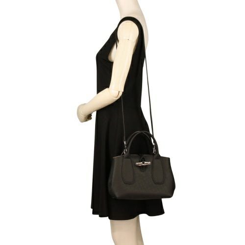 ロンシャン ハンドバッグ レディース ROSEAU S ロゾ ブラック