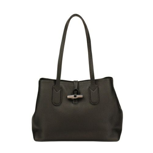 ロンシャン ショルダーバッグ レディース ROSEAU ESSENTIAL ロゾエッセンシャル トートバッグM ブラック LONGCHAMP 10183 968 001 BLACK