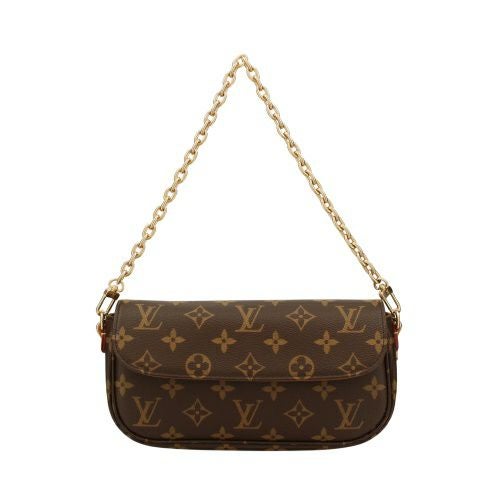 ルイヴィトン ショルダーバッグ モノグラム ウォレット オン チェーン・アイビー ブラウン LOUIS VUITTON M81911