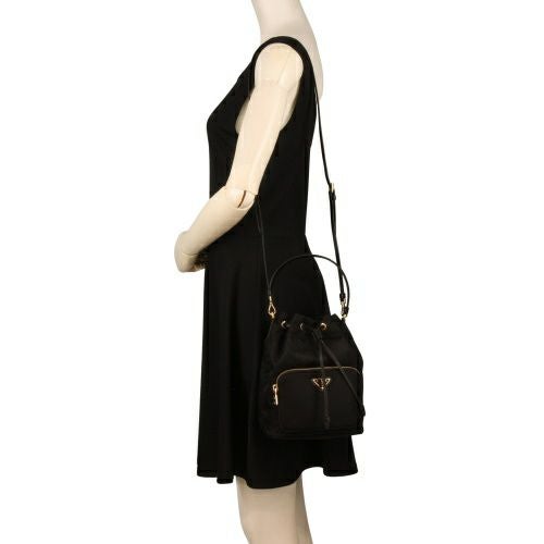 プラダ ショルダーバッグ VELA ブラック PRADA 1BH038 V UOP RV44