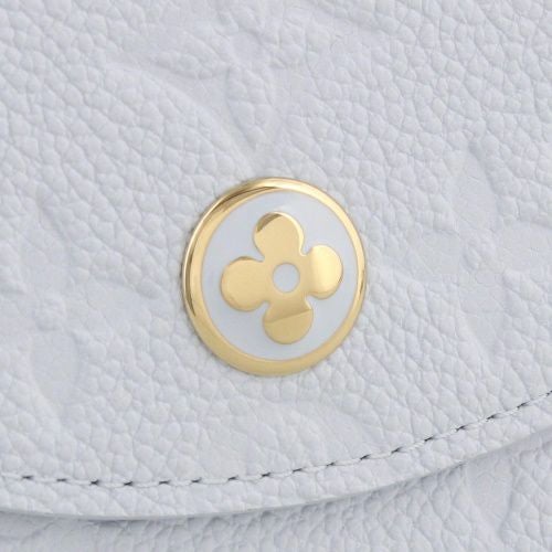 ルイヴィトン 二つ折り財布 モノグラム アンプラント ポルトモネ・ロザリ ブルー LOUIS VUITTON M14505 アズールブルー