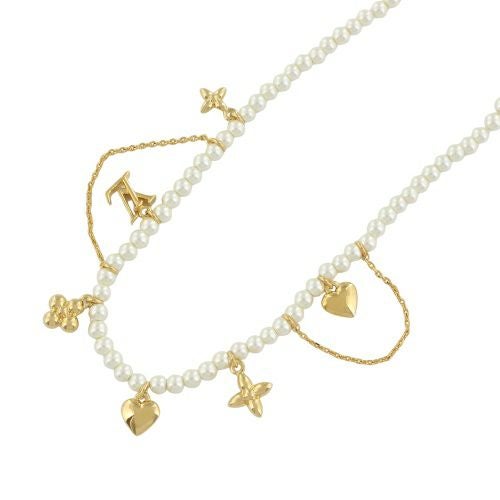 ルイヴィトン ネックレス・ブルーミング パール ゴールド LOUIS VUITTON M02388