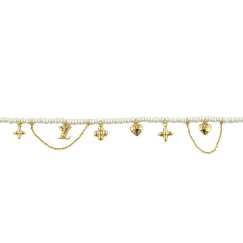 ルイヴィトン ネックレス・ブルーミング パール ゴールド LOUIS VUITTON M02388
