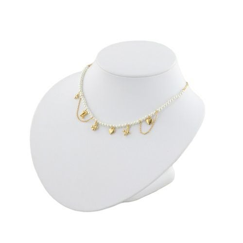 ルイヴィトン ネックレス・ブルーミング パール ゴールド LOUIS VUITTON M02388