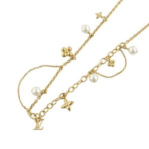 ルイヴィトン ネックレス・ブルーミング パール ゴールド LOUIS VUITTON M02642
