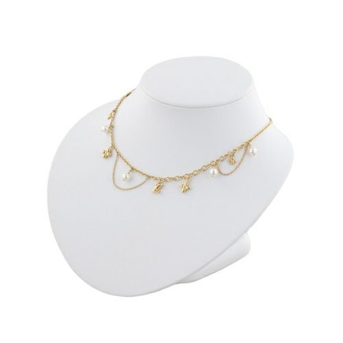 ルイヴィトン ネックレス・ブルーミング パール ゴールド LOUIS VUITTON M02642