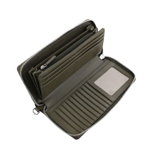 マイケルコース 長財布 レディース ジェット セット トラベル レザー トラベル コンチネンタル ラウンド ジップ カーキグリーン MICHAEL KORS 35F7STVE7L OLIVE