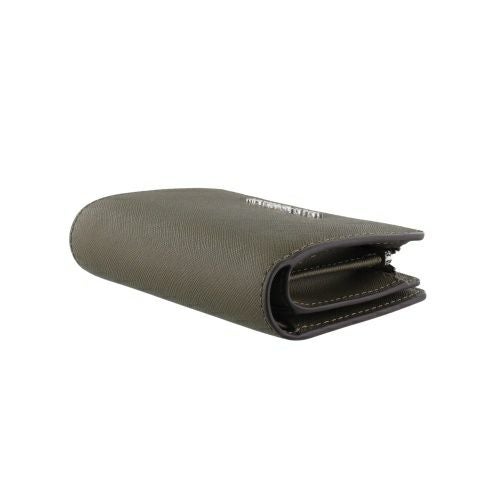 マイケルコース 二つ折り財布 レディース ジェット セット トラベル レザー ビルフォールド ジップ コインウォレット カーキグリーン MICHAEL KORS 35R4STVF6L OLIVE