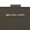 マイケルコース 二つ折り財布 レディース ジェット セット トラベル レザー ビルフォールド ジップ コインウォレット カーキグリーン MICHAEL KORS 35R4STVF6L OLIVE