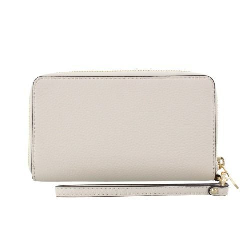 マイケルコース 二つ折り財布 レディース ジェット セット トラベル レザー ラージ フラット マルチファンクション フォン ウォレット ホワイト MICHAEL KORS 35S9GTVE7L LT CREAM