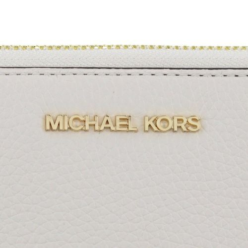 マイケルコース 二つ折り財布 レディース ジェット セット トラベル レザー ラージ フラット マルチファンクション フォン ウォレット ホワイト MICHAEL KORS 35S9GTVE7L LT CREAM