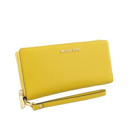 マイケルコース 長財布 レディース ジェット セット トラベル レザー トラベル コンチネンタル ラウンド ジップ イエロー MICHAEL KORS 35T7GTVE7L HONEY