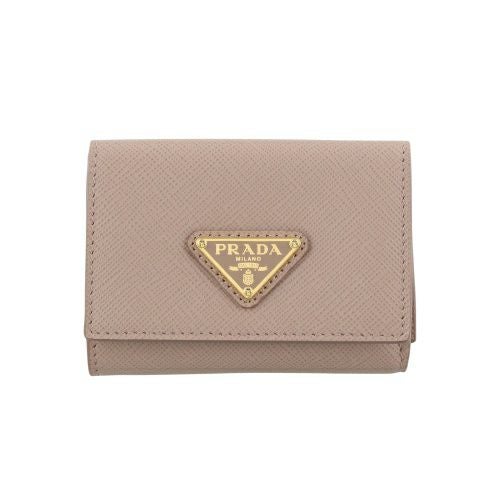プラダ 三つ折り財布 レディース SAFFIANO TRIANGOLO ベージュ PRADA 1MH042 QHH F0236 CIPRIA